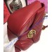 Gucci Small GG Marmont Matelasse Shoulder Bag Red