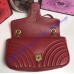 Gucci Small GG Marmont Matelasse Shoulder Bag Red