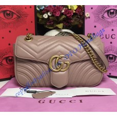 Gucci Small GG Marmont Matelasse Shoulder Bag Tan