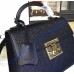 Gucci Padlock Black Signature Leather Top Handle Bag