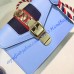Gucci Sylvie Blue Leather Mini Bag