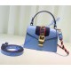 Gucci Sylvie Blue Leather Mini Bag