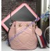 GG Marmont Quilted Leather Bucket Bag Pink