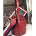 Gucci GG Marmont Quilted Leather Bucket Bag Red