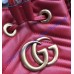 Gucci GG Marmont Quilted Leather Bucket Bag Red