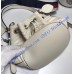 Gucci GG Marmont Quilted Leather Bucket Bag White