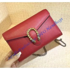 Dionysus Red Leather Mini Chain Bag Dionysus Red Leather Mini Chain Bag