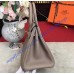 Hermes Birkin 35cm in Gris Tourterelle Togo leather Golden Hardware