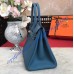 Hermes Birkin 35cm in Blue Jean Togo leather Palladium Hardware