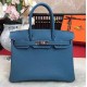 Hermes Birkin 35cm in Blue Jean Togo leather Palladium Hardware