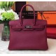 Hermes Birkin 35cm in Bordeaux Togo leather Palladium Hardware