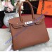 Hermes Birkin 35cm in Terre Togo leather Palladium Hardware