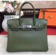 Hermes Birkin 35cm in Vert Bronze Togo leather Palladium Hardware