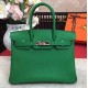 Hermes Birkin 35cm in Bambou Togo leather Palladium Hardware