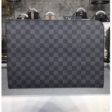 Louis Vuitton Damier Graphite Pochette Jour GM with Black Lining N64437 Louis Vuitton Damier Graphite Pochette Jour GM with Black Lining N64437