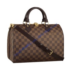 Louis Vuitton Damier Ebene Speedy 30cm with shoulder strap bandouliere N41183 Louis Vuitton Damier Ebene Speedy 30cm with shoulder strap bandouliere N41183