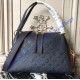 Louis Vuitton Monogram Empreinte Leather Ponthieu PM Navy Blue