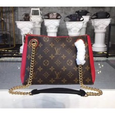 Louis Vuitton Monogram Canvas Surene BB with Cherry Leather M43776 Louis Vuitton Monogram Canvas Surene BB with Cherry Leather M43776