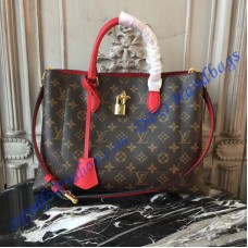 Monogram Canvas Flower Tote Coquelicot M43553