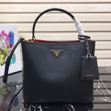 Prada Double Saffiano leather bag Black