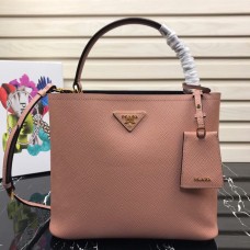 Prada Double Saffiano leather bag Pink