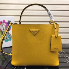 Prada Double Saffiano leather bag Yellow