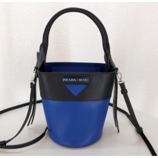 Prada Ouverture nylon bucket bag Blue Black