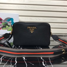 Prada Calf leather shoulder bag Black