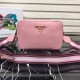 Prada Calf leather shoulder bag Pink