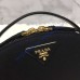 Prada Odette Saffiano leather bag Black