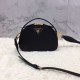Prada Odette Saffiano leather bag Black