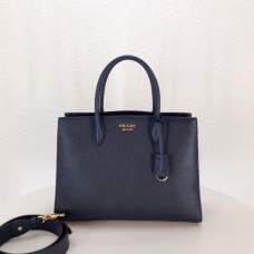 Prada Saffiano Leather Tote Large Sapphire Blue
