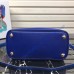 Double Saffiano leather bag Royal Blue