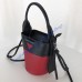Ouverture nylon bucket bag Red Black