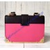 Prada Cahier Bag Rose and Black