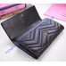 Gucci GG Marmont continental wallet in Black leather with a chevron design