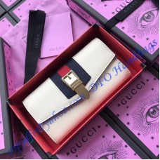 Gucci Sylvie leather continental wallet White Gucci Sylvie leather continental wallet White