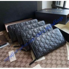 Black Guccissima Leather Zip Around Wallet Black Guccissima Leather Zip Around Wallet