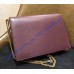 Cassandra Chain Envelope Flap Bag in Wine Red Leather