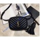 Saint Laurent Chevron Lou Belt Bag Black Saint Laurent Chevron Lou Belt Bag Black
