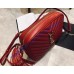Saint Laurent Lou Camera Bag in Red Matelasse Leather