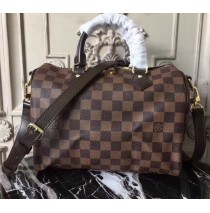 Louis Vuitton Damier Ebene Speedy 25cm with shoulder strap bandouliere N41181