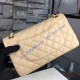 Chanel Small Classic Flap Bag in Tan Lambskin with golden hardware