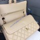 Chanel Small Classic Flap Bag in Tan Lambskin with golden hardware