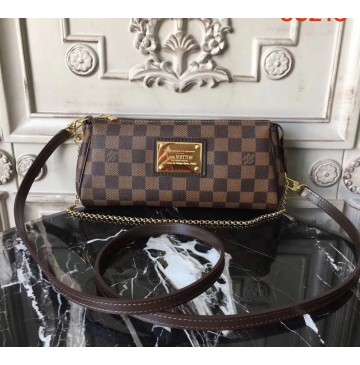 Louis Vuitton Damier Ebene Canvas Eva Clutch N55213