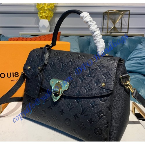 Louis Vuitton Monogram Empreinte Leather Georges MM Noir M53944 ...