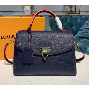 Louis Vuitton Monogram Empreinte Leather Georges MM Marine Rouge M53945 – LuxTime DFO Handbags