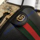 Gucci Ophidia Leather Small Shoulder Bag GU499621-black