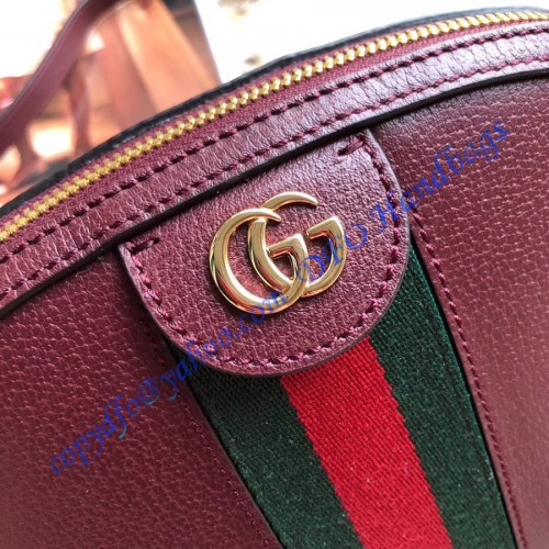 Gucci Ophidia Leather Small Shoulder Bag GU499621-wine-red – LuxTime ...