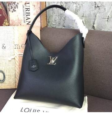 Louis Vuitton Lockme Hobo Black M52776
